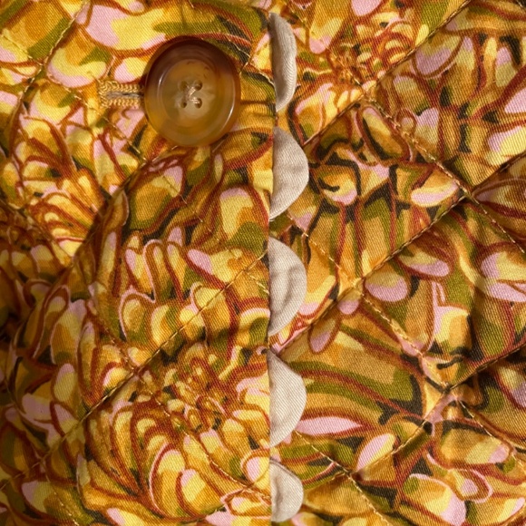 Kika Vargas X Target Gold + Mum Floral Quilted Jacket SZ 2X - Picture 6 of 7